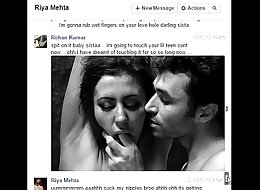 Indian not brother rohan fucks sister riya on facebook chat